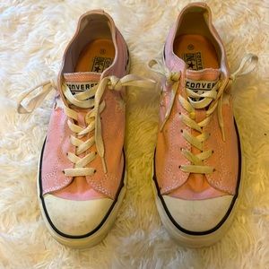 Wore one time, Converse One Star, pink SZ 8 1/2 Great Condition!!